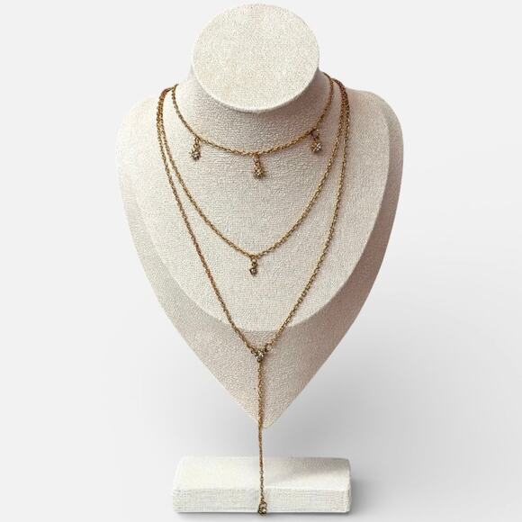 OMAYRA Jewelry - Vintage Gold Multilayer Set